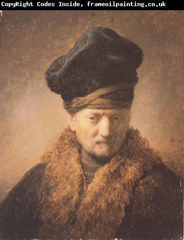 REMBRANDT Harmenszoon van Rijn Bust of an old man in a fur cap (mk33)